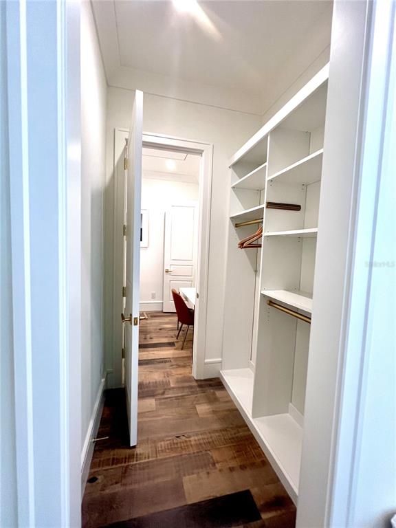 Interior, Walk-in Closets, Wood Texture Flooring