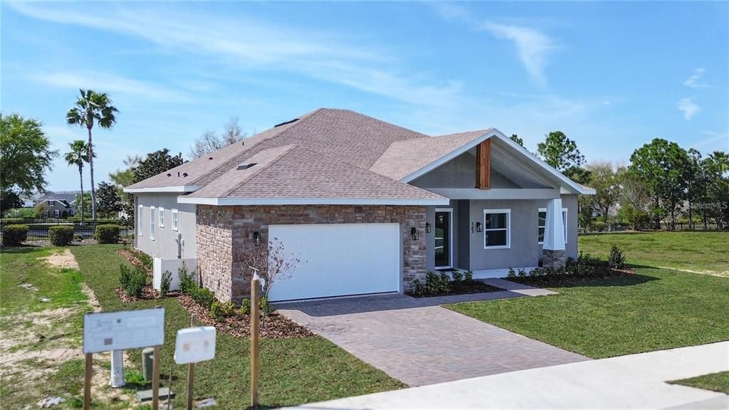 Attached, Backyard, Exterior, Facade, Brick Facade, Ranch