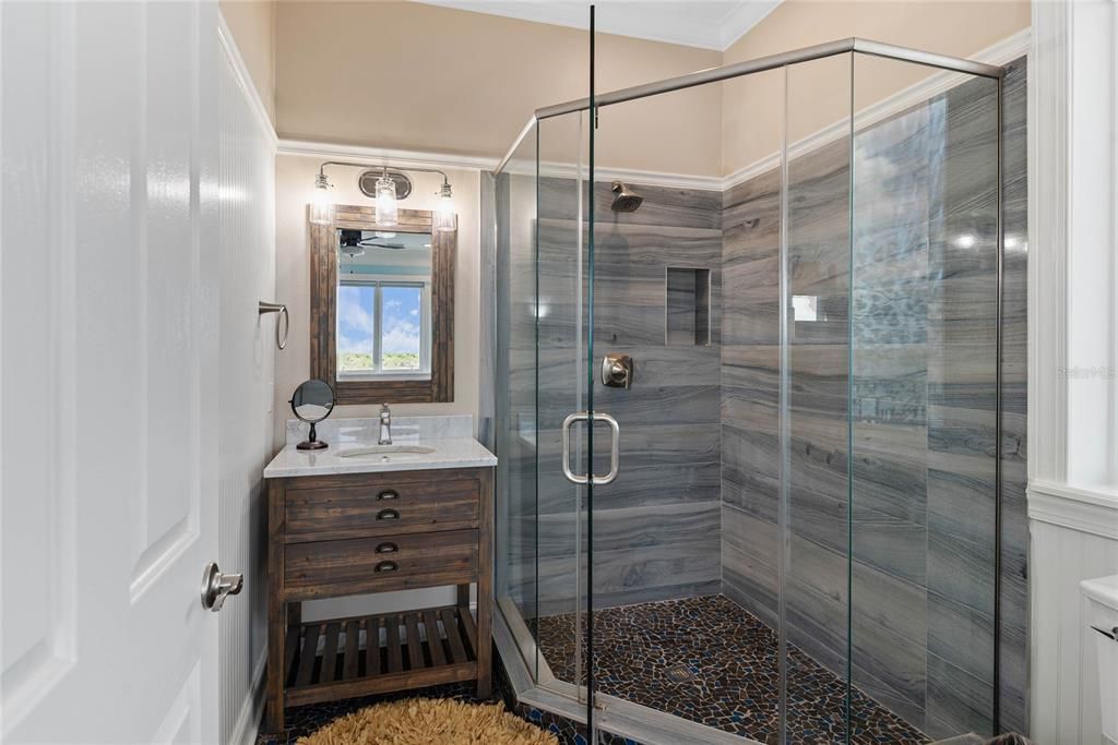 Bathroom, Glass Shower, Interior