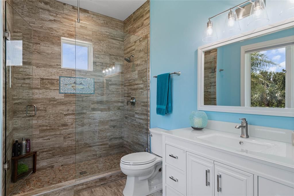 Bathroom, Glass Shower, Interior