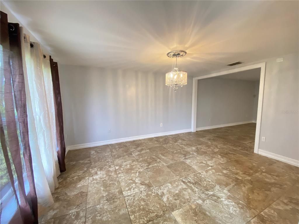 Chandelier, Empty room, Interior