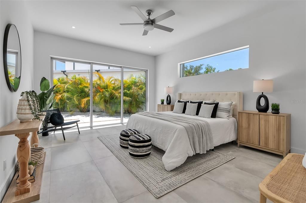 Bedroom, Interior, Recessed Lighting