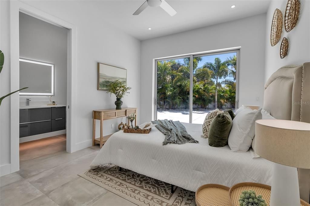Bedroom, Interior, Recessed Lighting