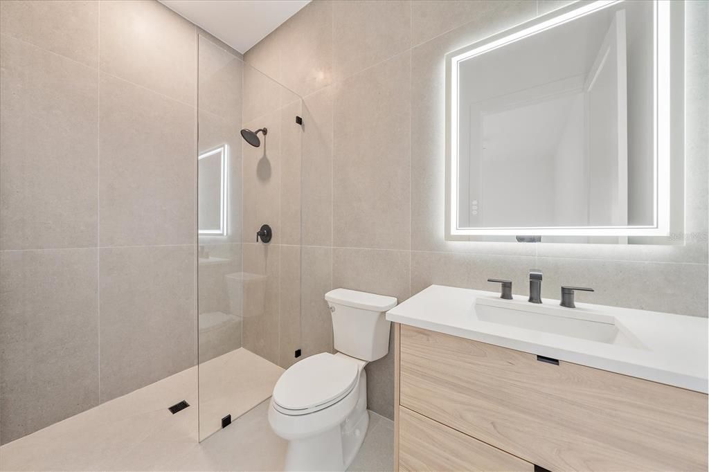 Bathroom, Glass Shower, Interior