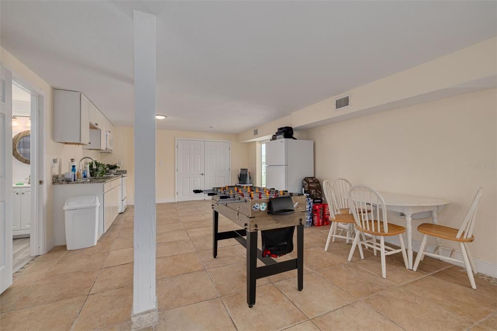 Dining room, Game Room, Interior, Kitchen, Recessed Lighting