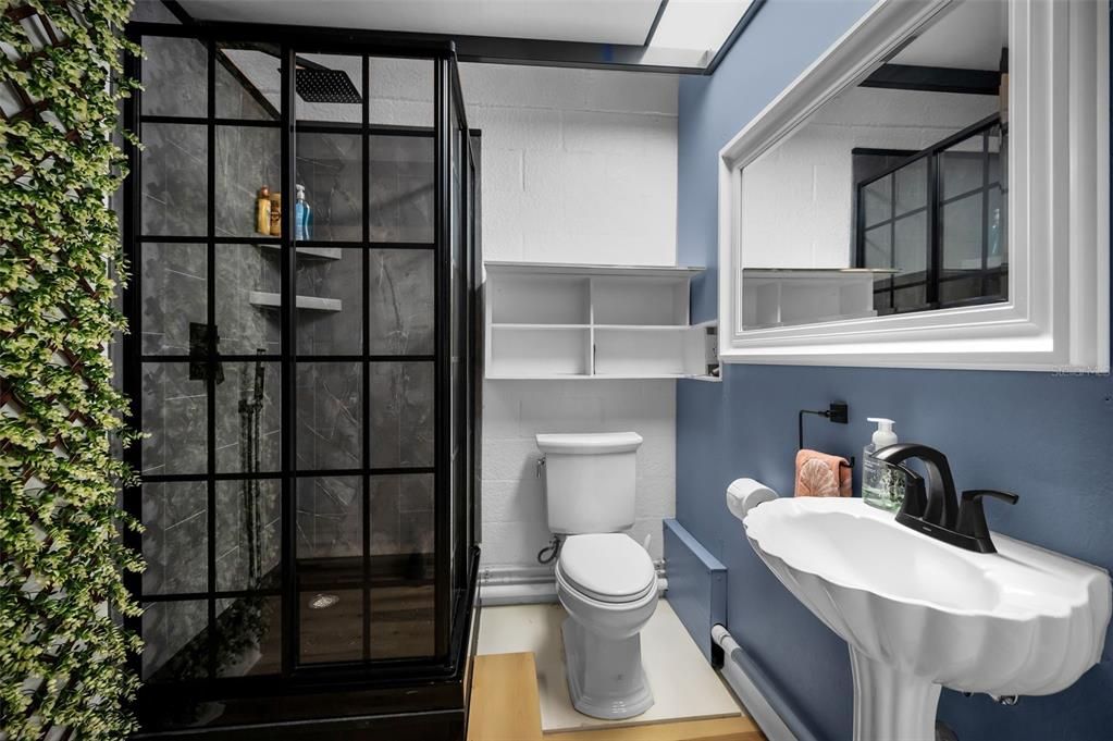 Bathroom, Interior, Wood Texture Flooring
