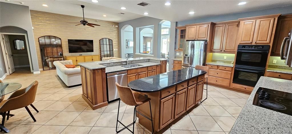 Interior, Kitchen, Living room, Recessed Lighting, Stainless Steel Appliances