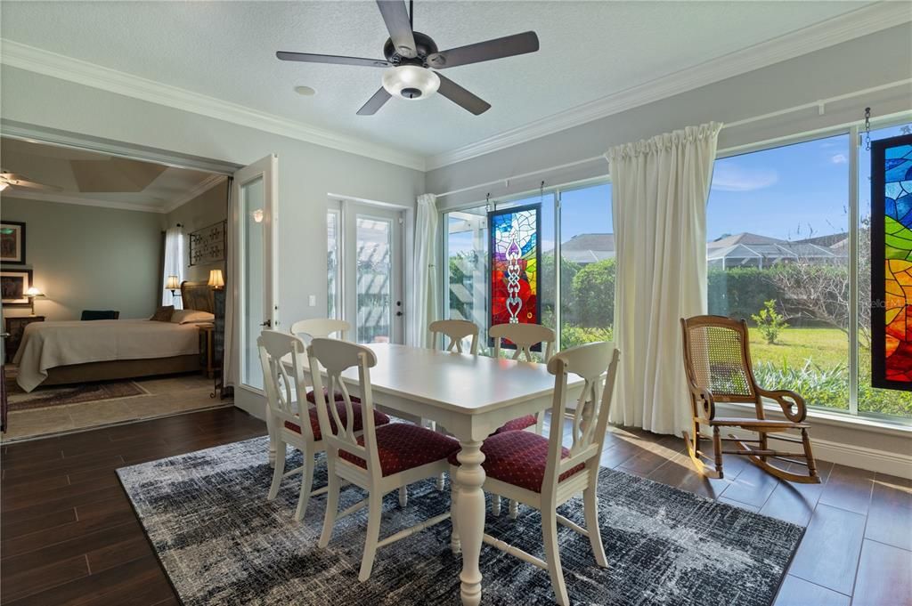Bedroom, Dining room, Interior, Wood Texture Flooring
