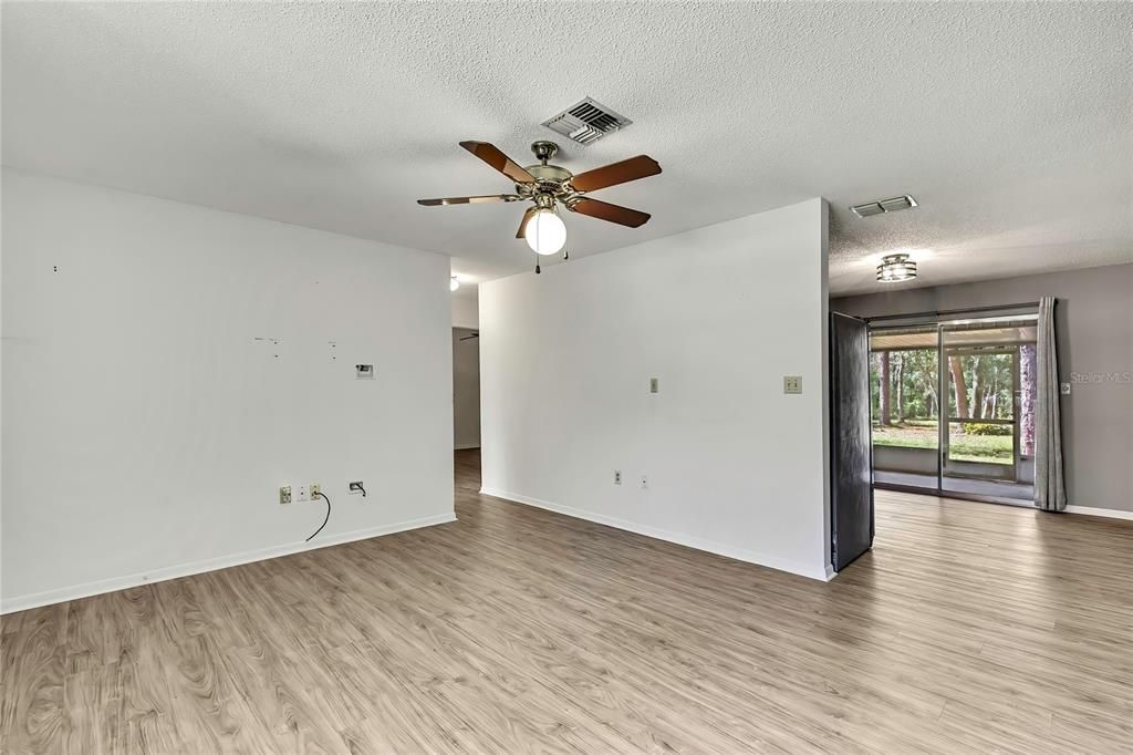 Empty room, Interior, Wood Texture Flooring