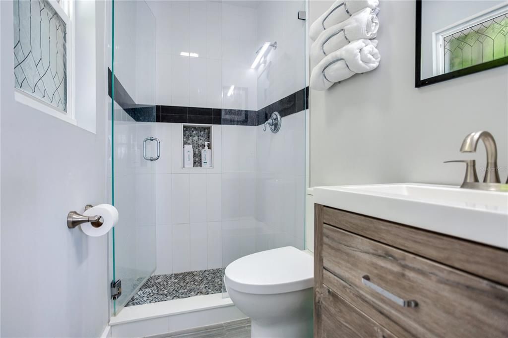 Bathroom, Glass Shower, Interior