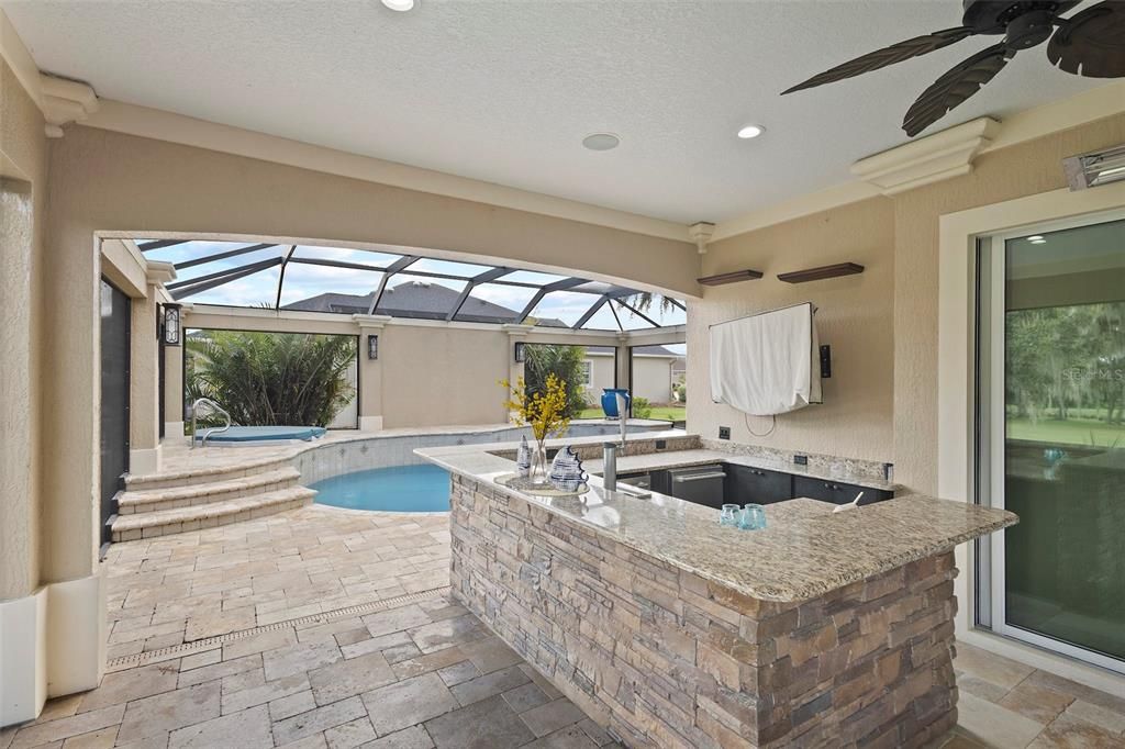 Glass Ceilings, Interior, Pool, Recessed Lighting, Sun Room