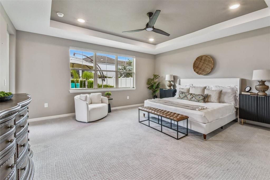 Bedroom, Interior, Recessed Lighting