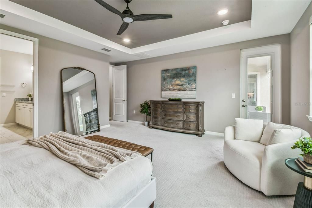 Bedroom, Interior, Recessed Lighting