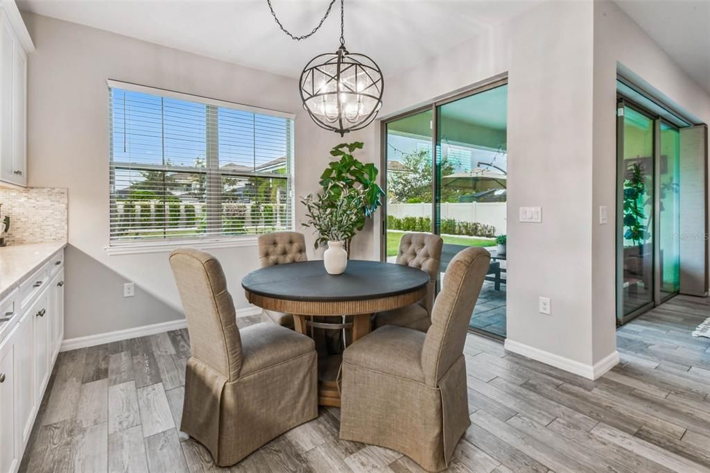 Chandelier, Dining room, Interior, Pendant Lights, Wood Texture Flooring