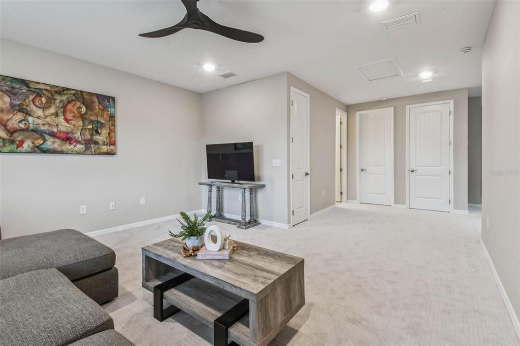 Interior, Living room, Recessed Lighting