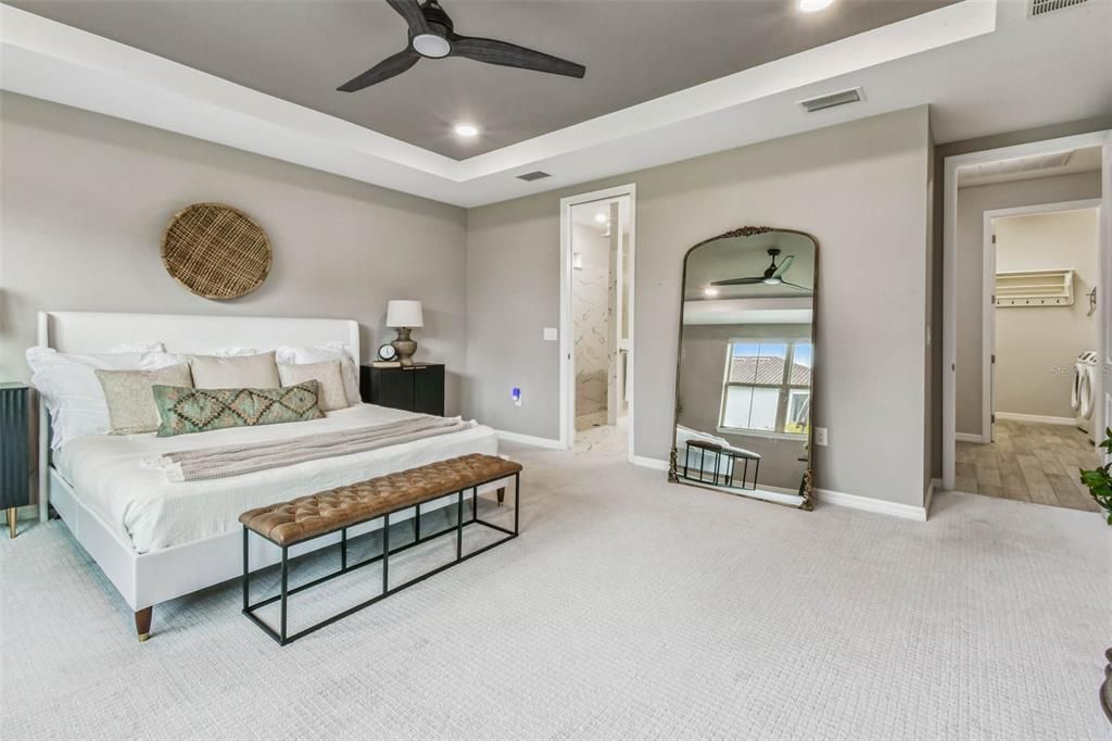 Bedroom, Interior, Recessed Lighting