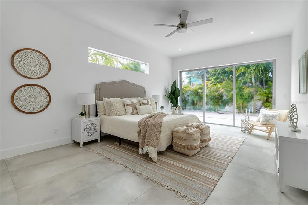 Bedroom, Interior, Recessed Lighting