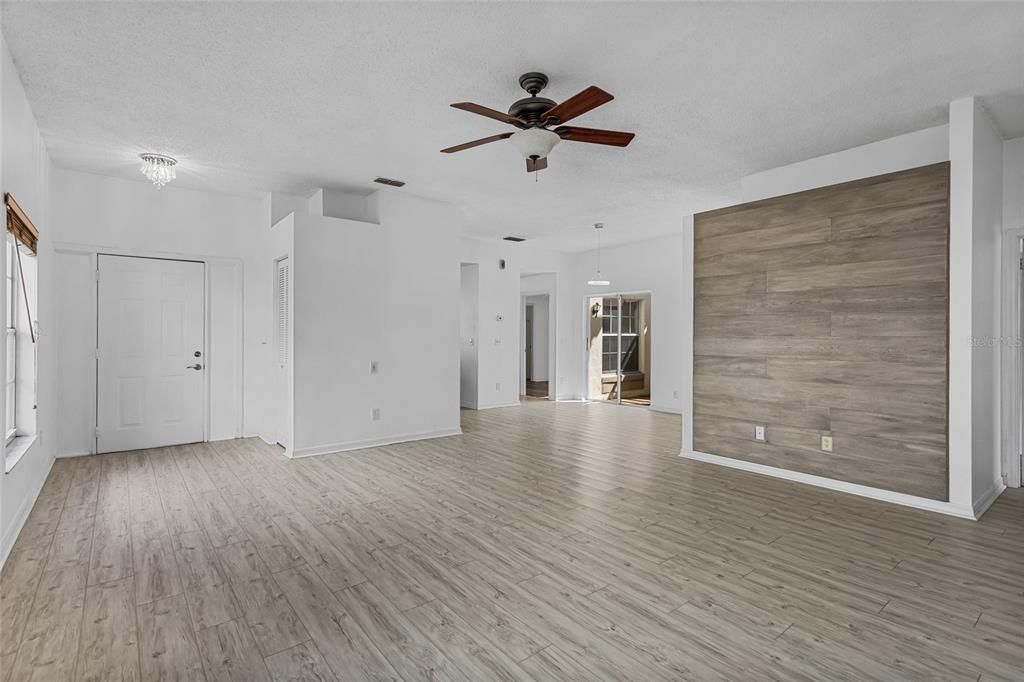 Empty room, Interior, Wood Texture Flooring