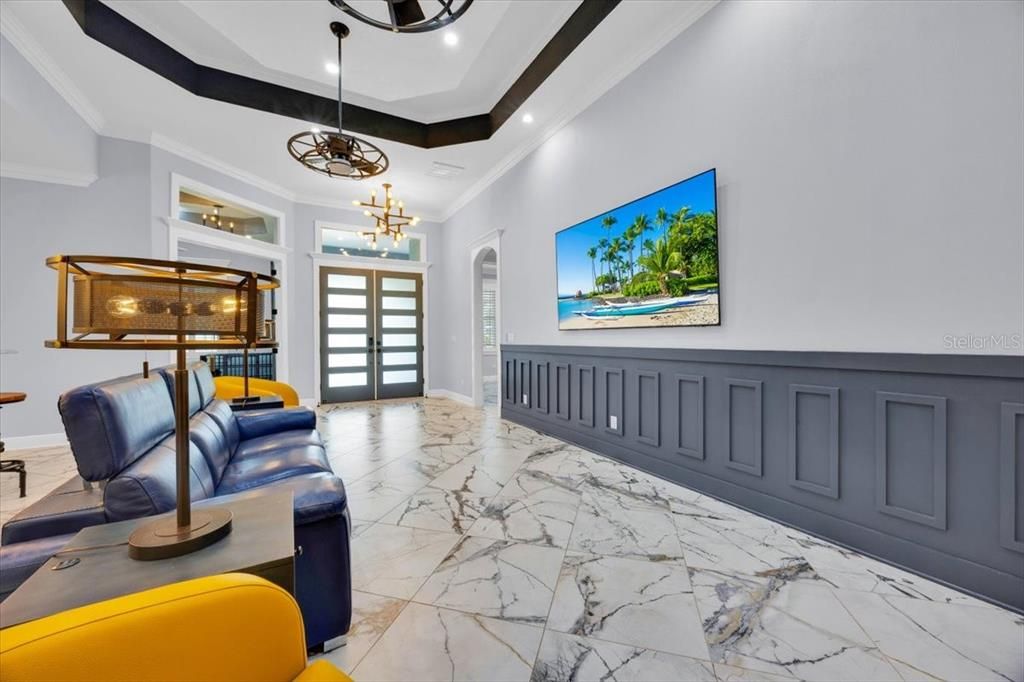 Interior, Marble, Pendant Lights, Recessed Lighting