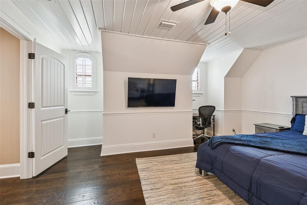 Bedroom, Interior, Wood Texture Flooring