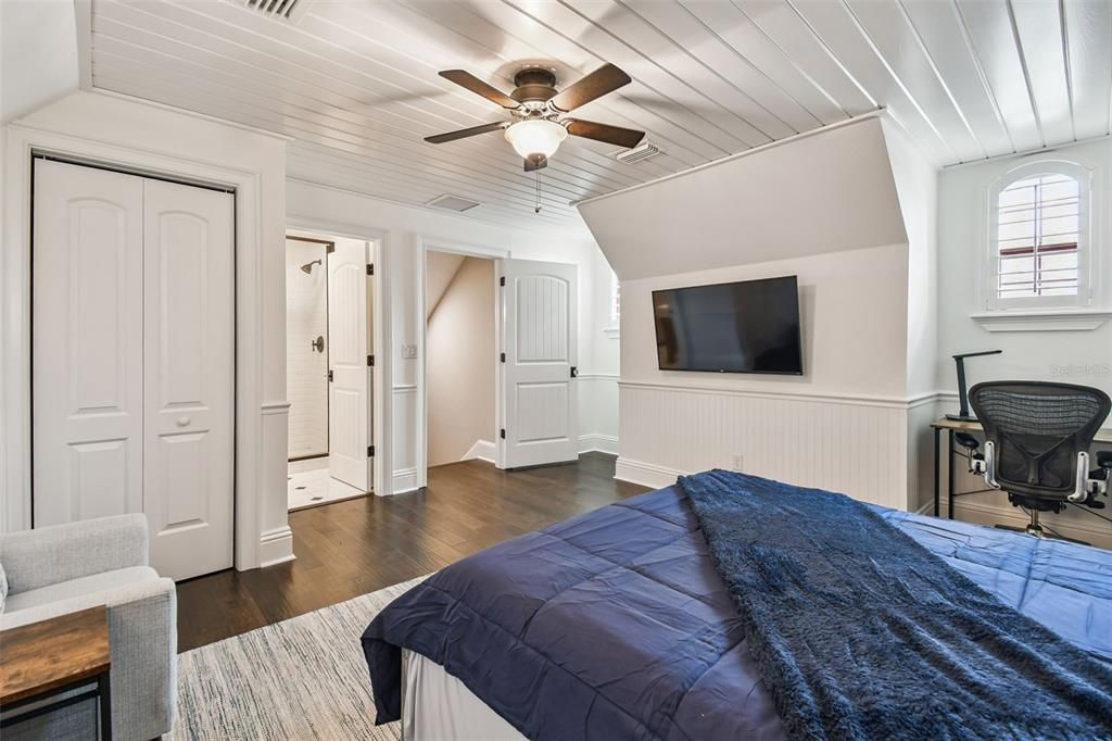 Bedroom, Interior, Wood Texture Flooring