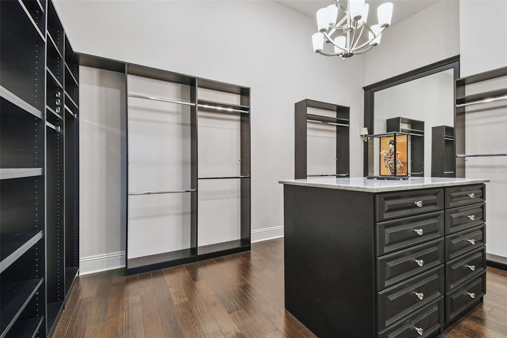 Chandelier, Interior, Walk-in Closets, Wood Texture Flooring