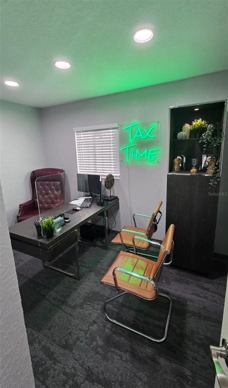 Home Office, Interior, Recessed Lighting