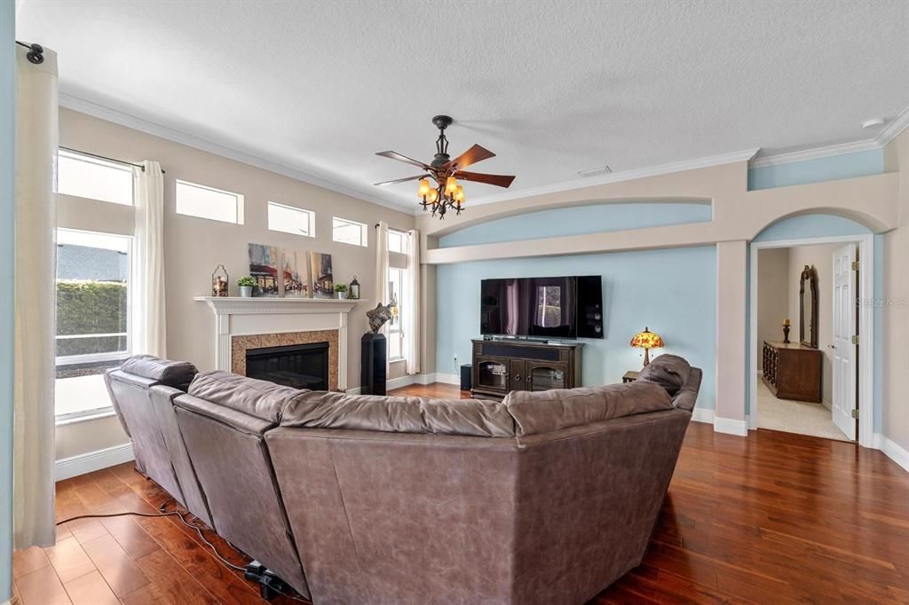 Fireplace, Interior, Living room, Wood Texture Flooring