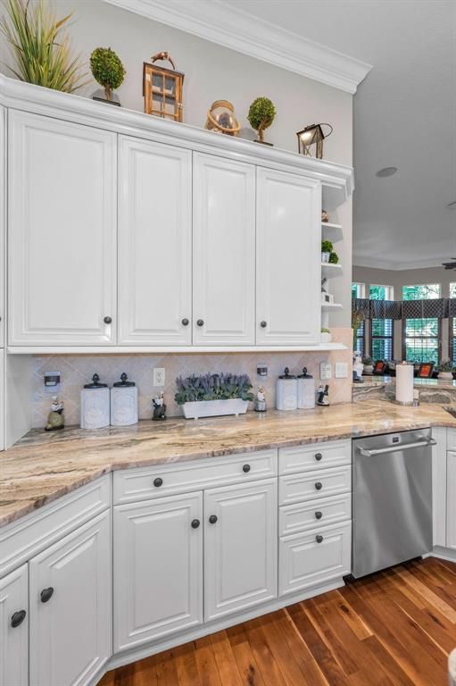 Interior, Kitchen, Wood Texture Flooring