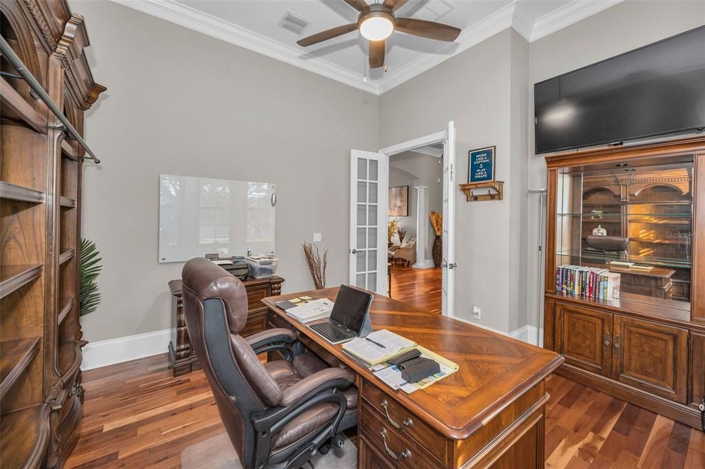 Home Office, Interior, Wood Texture Flooring