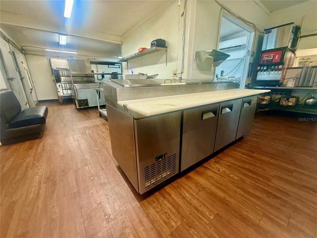 Interior, Kitchen, Wood Texture Flooring