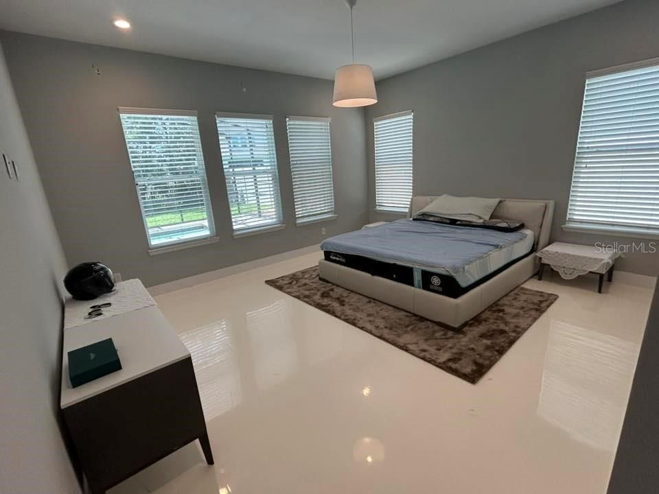 Bedroom, Interior, Pendant Lights, Recessed Lighting