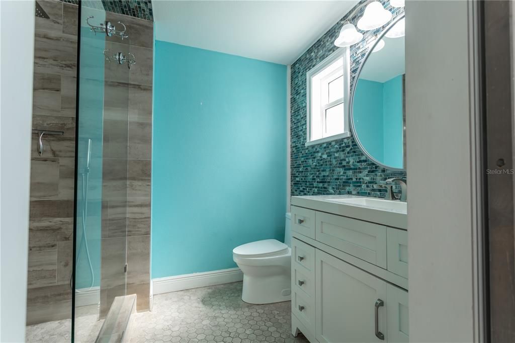 Bathroom, Glass Shower, Interior