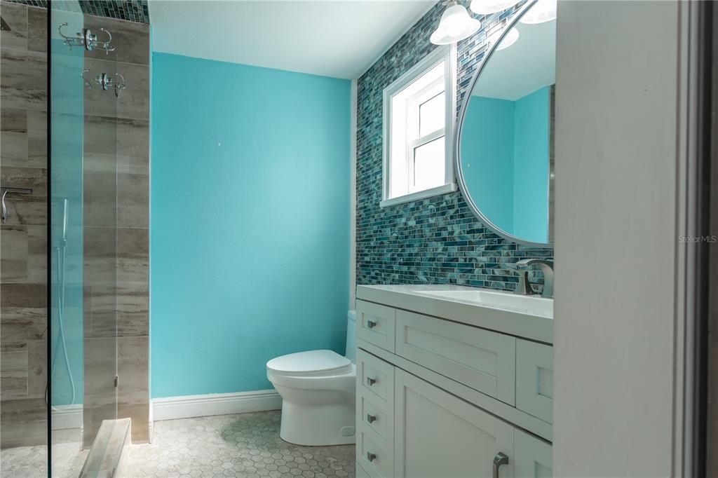 Bathroom, Glass Shower, Interior