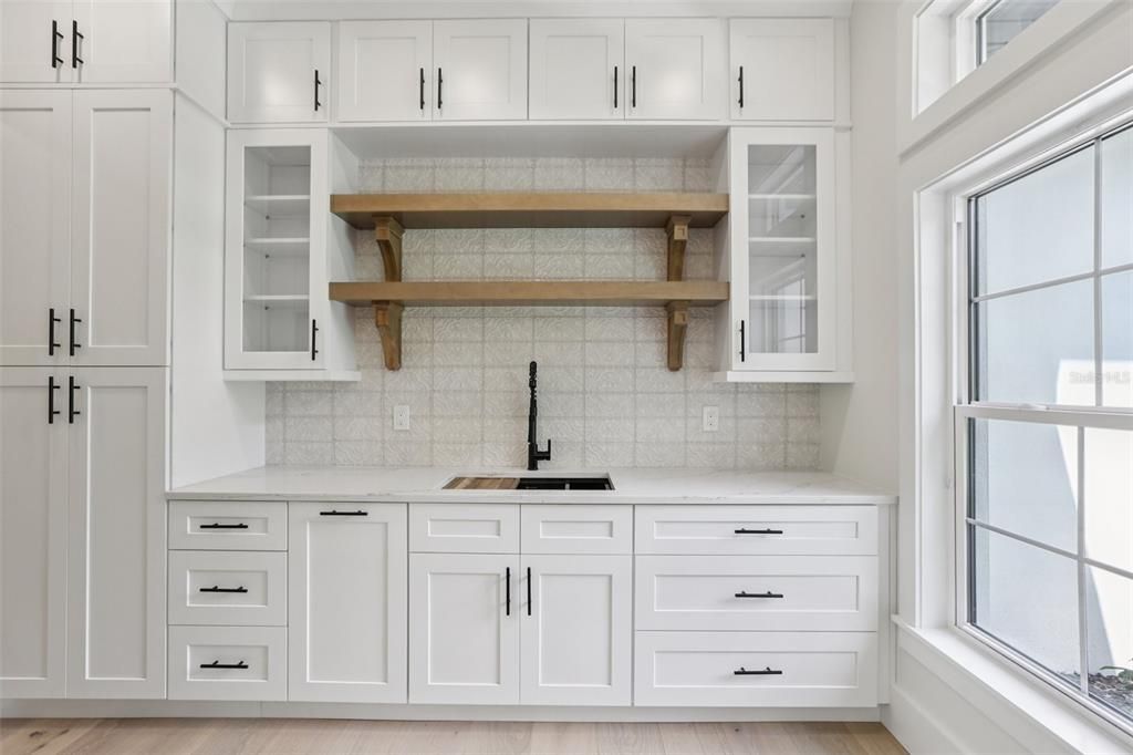 Interior, Kitchen, Wood Texture Flooring