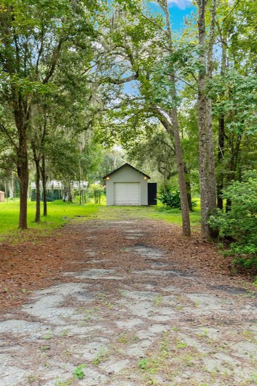 Backyard, Detached Garage, Exterior