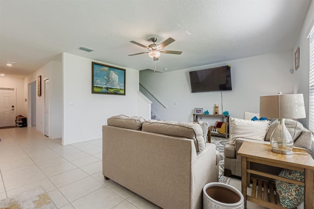 Interior, Living room, Recessed Lighting