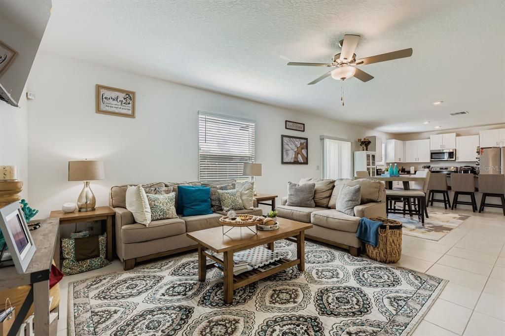 Dining room, Interior, Kitchen, Living room, Recessed Lighting, Stainless Steel Appliances