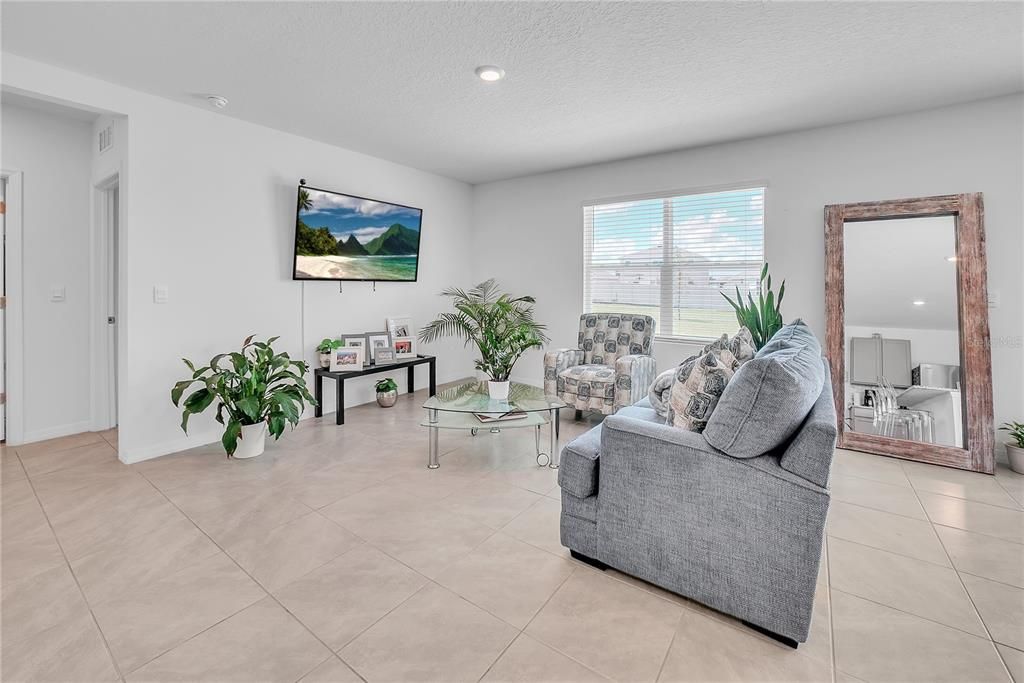 Interior, Living room, Recessed Lighting