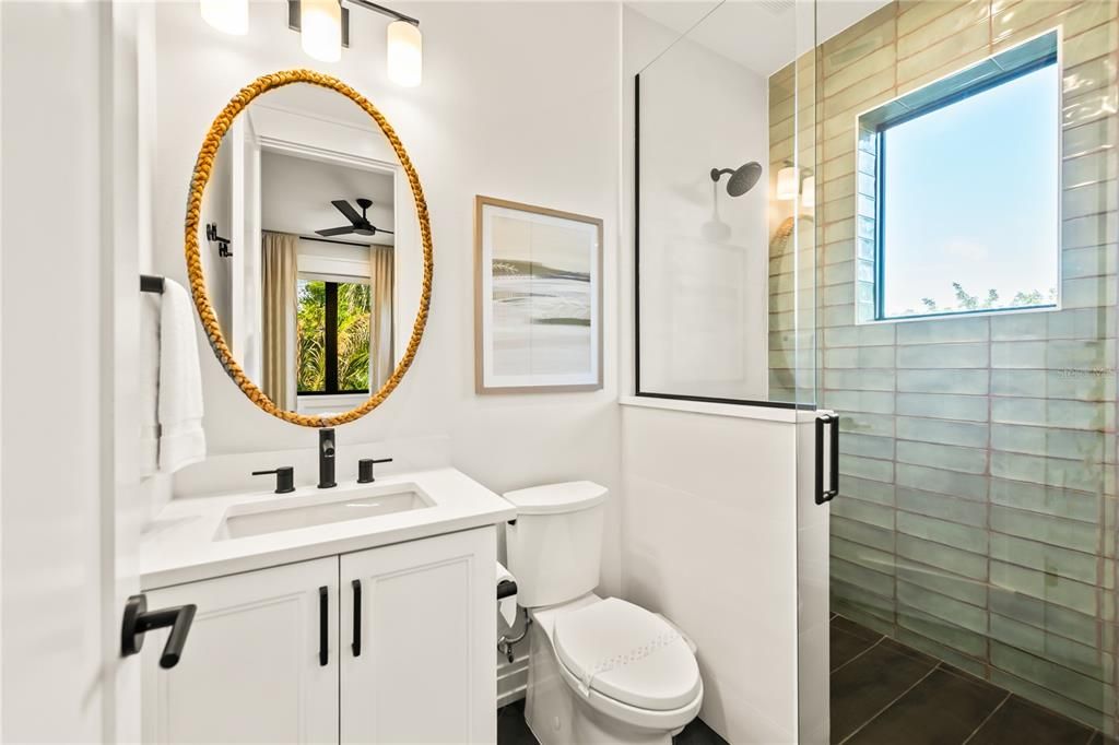 Bathroom, Glass Shower, Interior