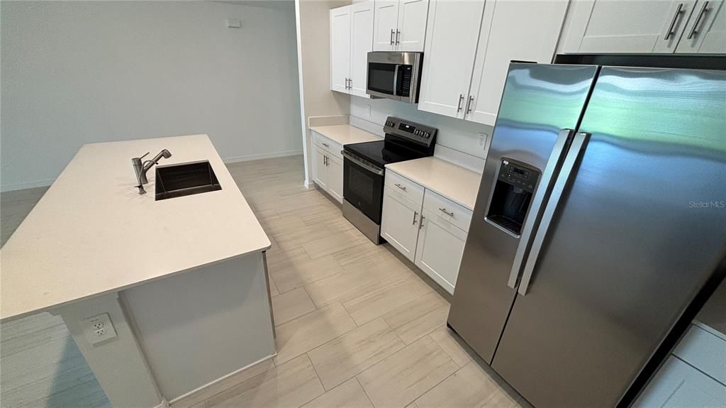 Interior, Kitchen, Wood Texture Flooring