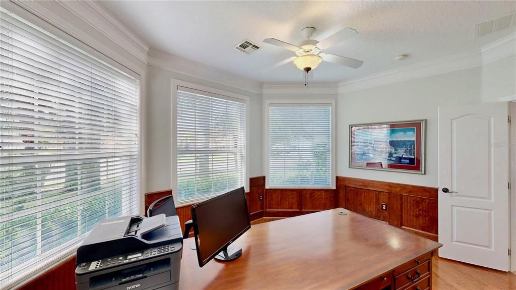 Home Office, Interior, Wood Texture Flooring