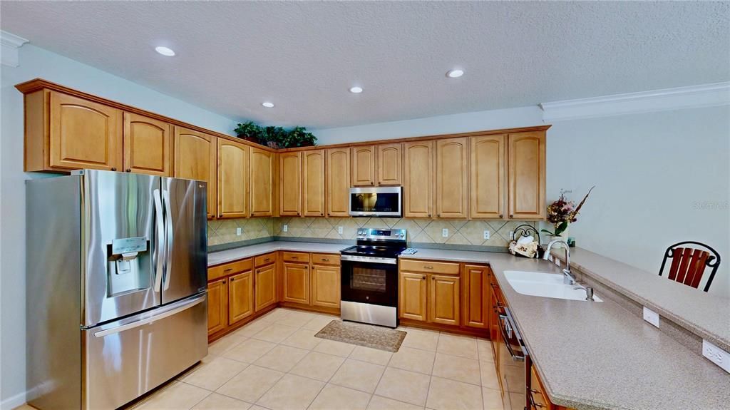 Interior, Kitchen, Recessed Lighting, Stainless Steel Appliances