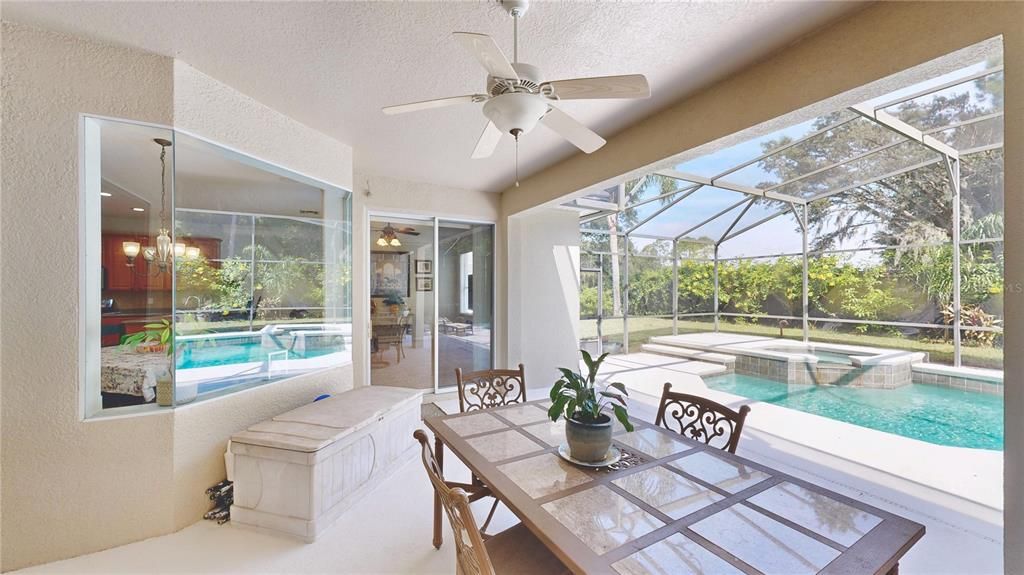 Dining room, Glass Ceilings, Interior, Pool, Sun Room
