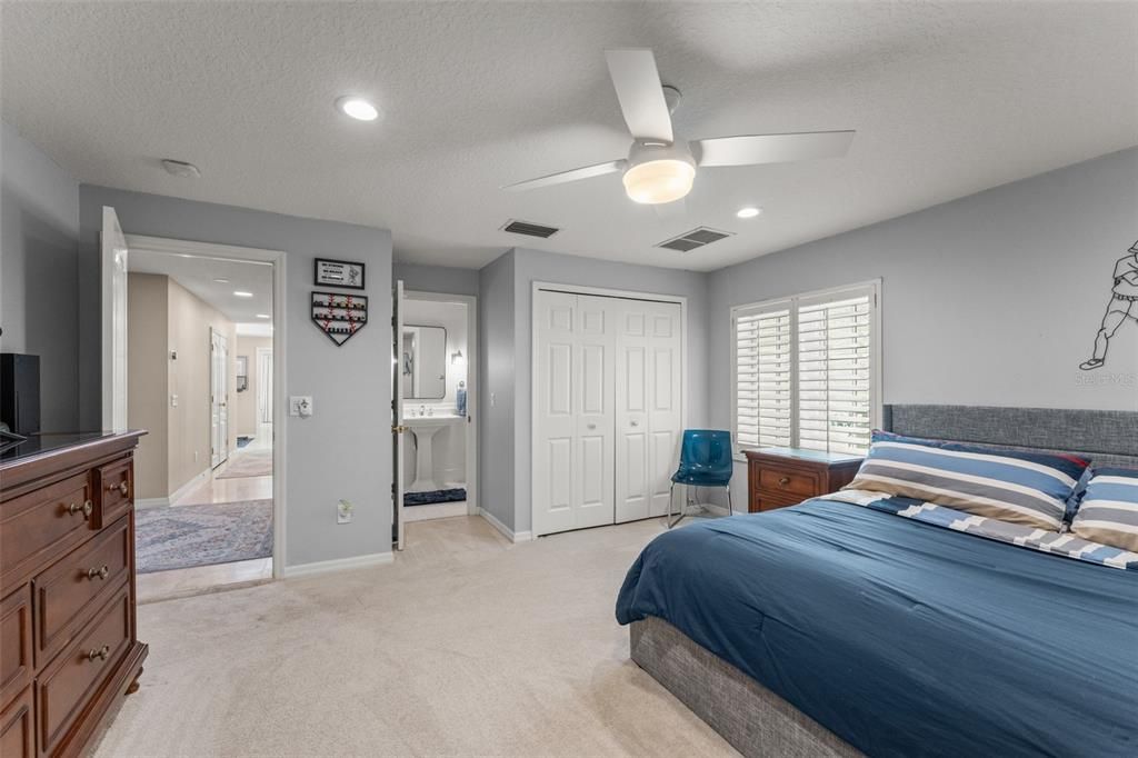 Bedroom, Interior, Recessed Lighting