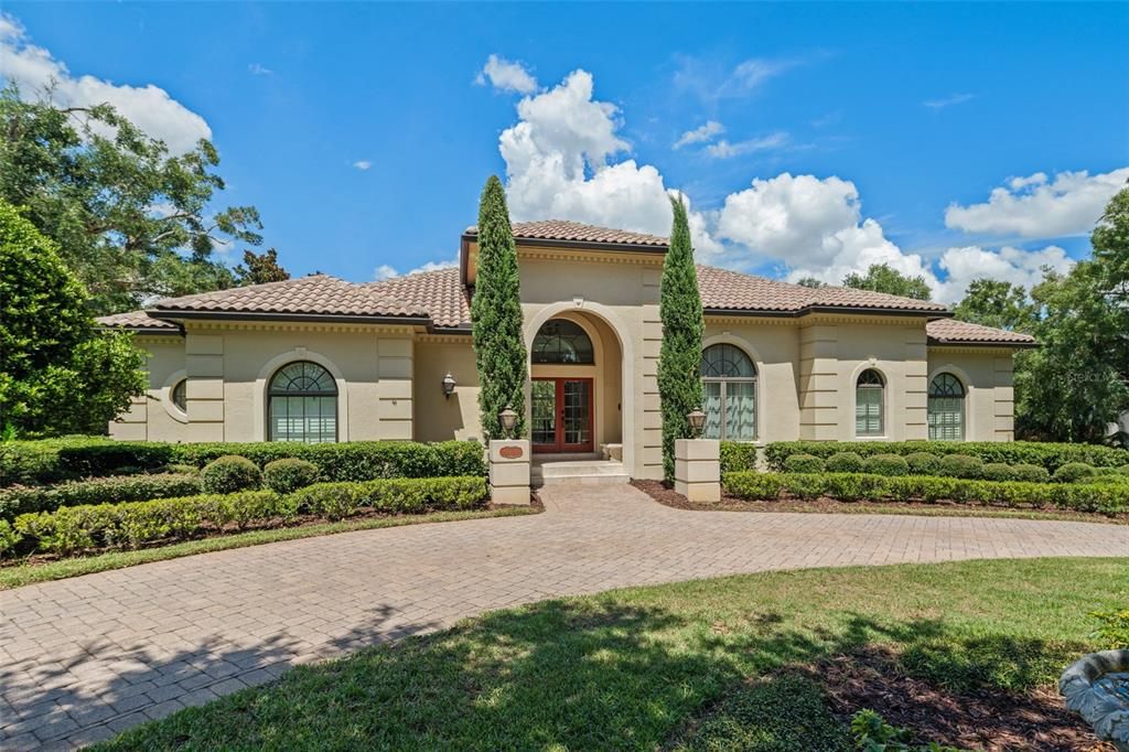 Backyard, Exterior, Facade, Mediterranean