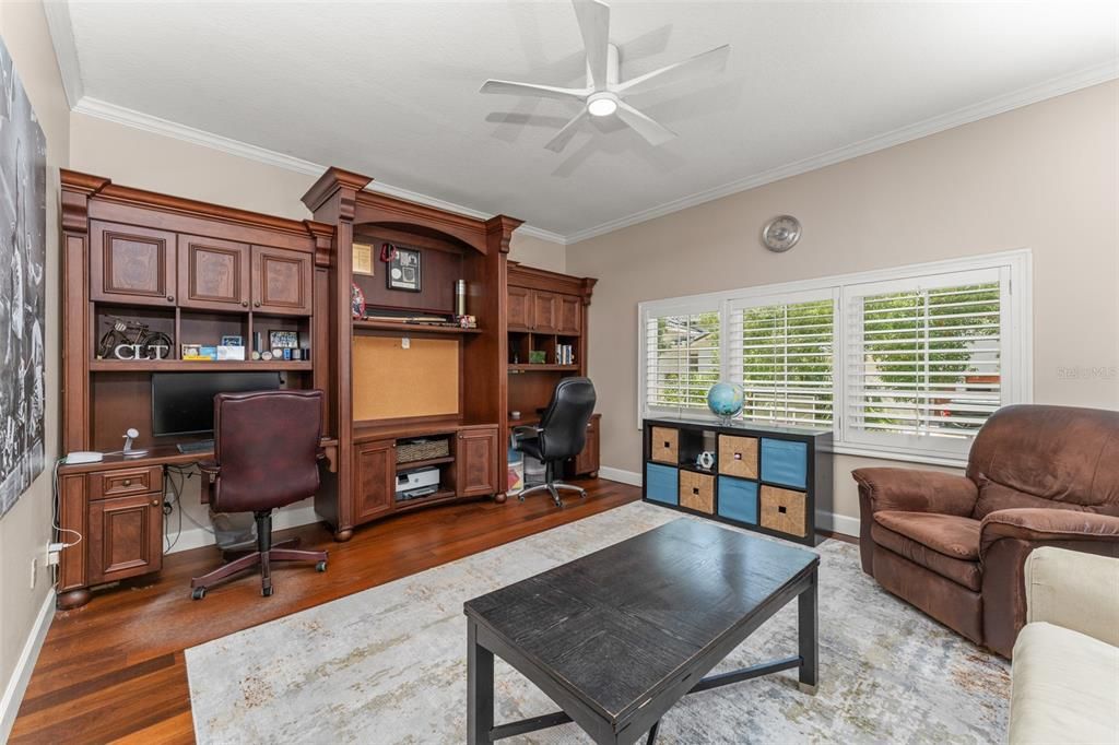 Home Office, Interior, Wood Texture Flooring