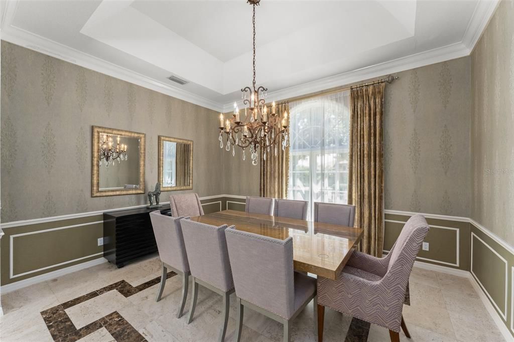Chandelier, Dining room, Interior