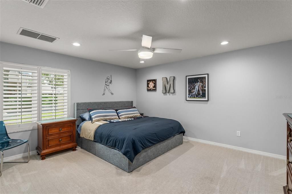 Bedroom, Interior, Recessed Lighting