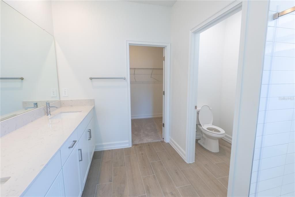 Bathroom, Interior, Walk-in Closets, Wood Texture Flooring